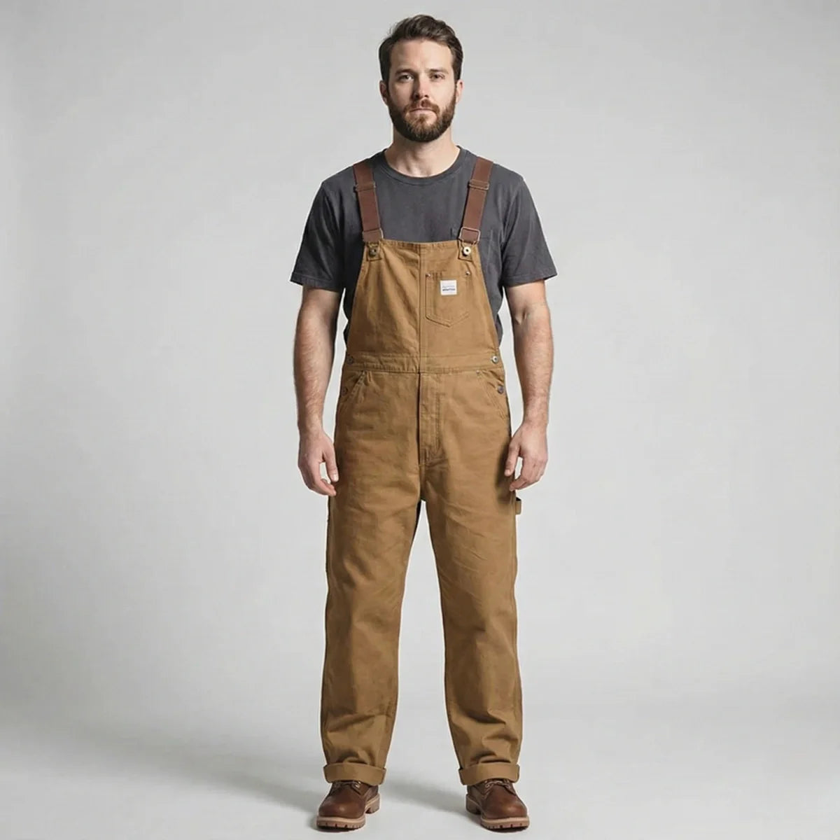 Gardaly Heath Duck Canvas Overalls