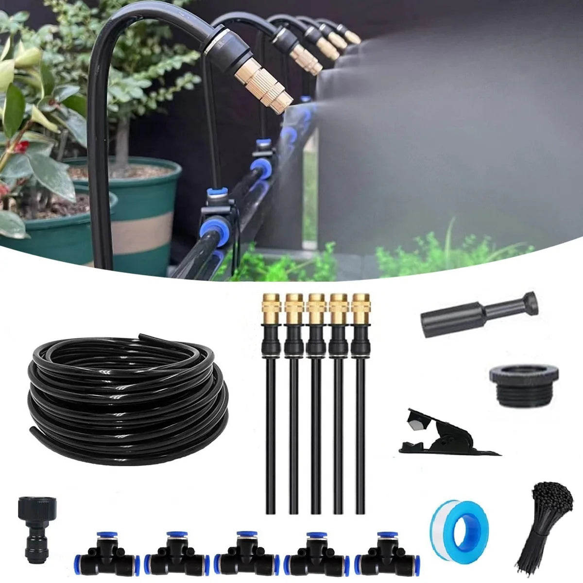 Gardaly - High-Pressure Garden Misting System - MistFlow