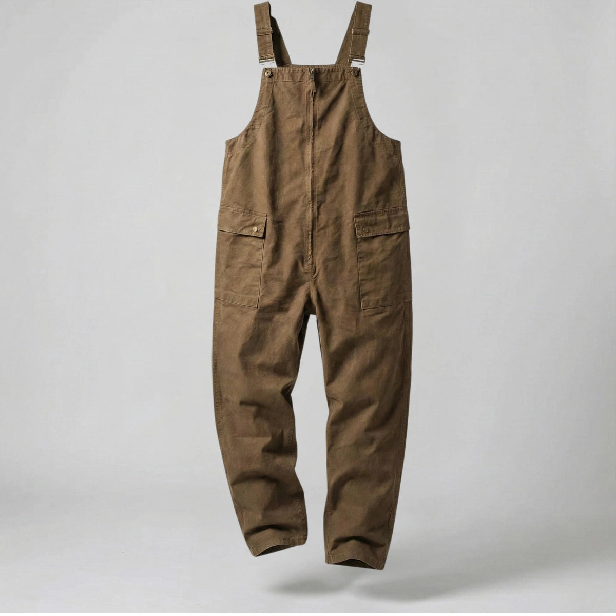 Gardaly Winston Zip-Front Overalls