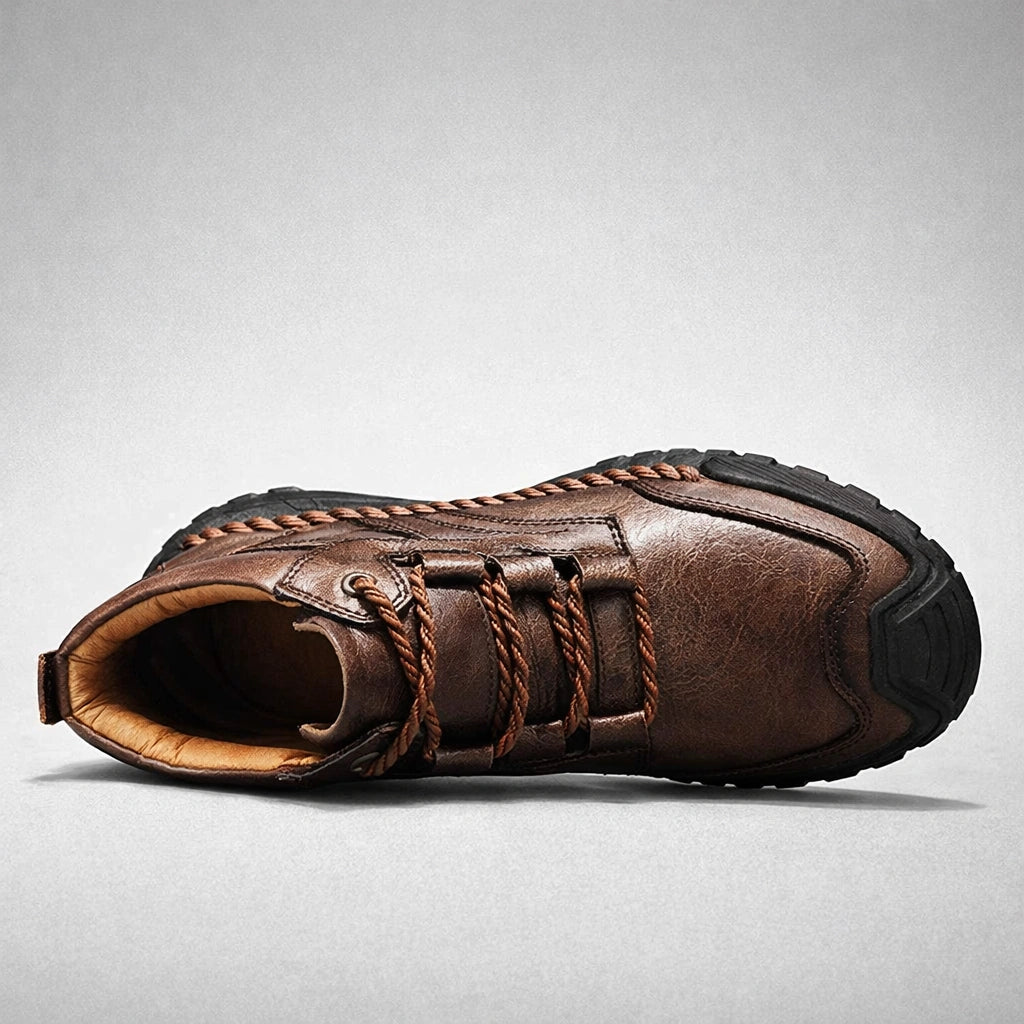 Men’s Ridgewalk Leather Ankle Boots – Outdoor Grip with Everyday Comfort