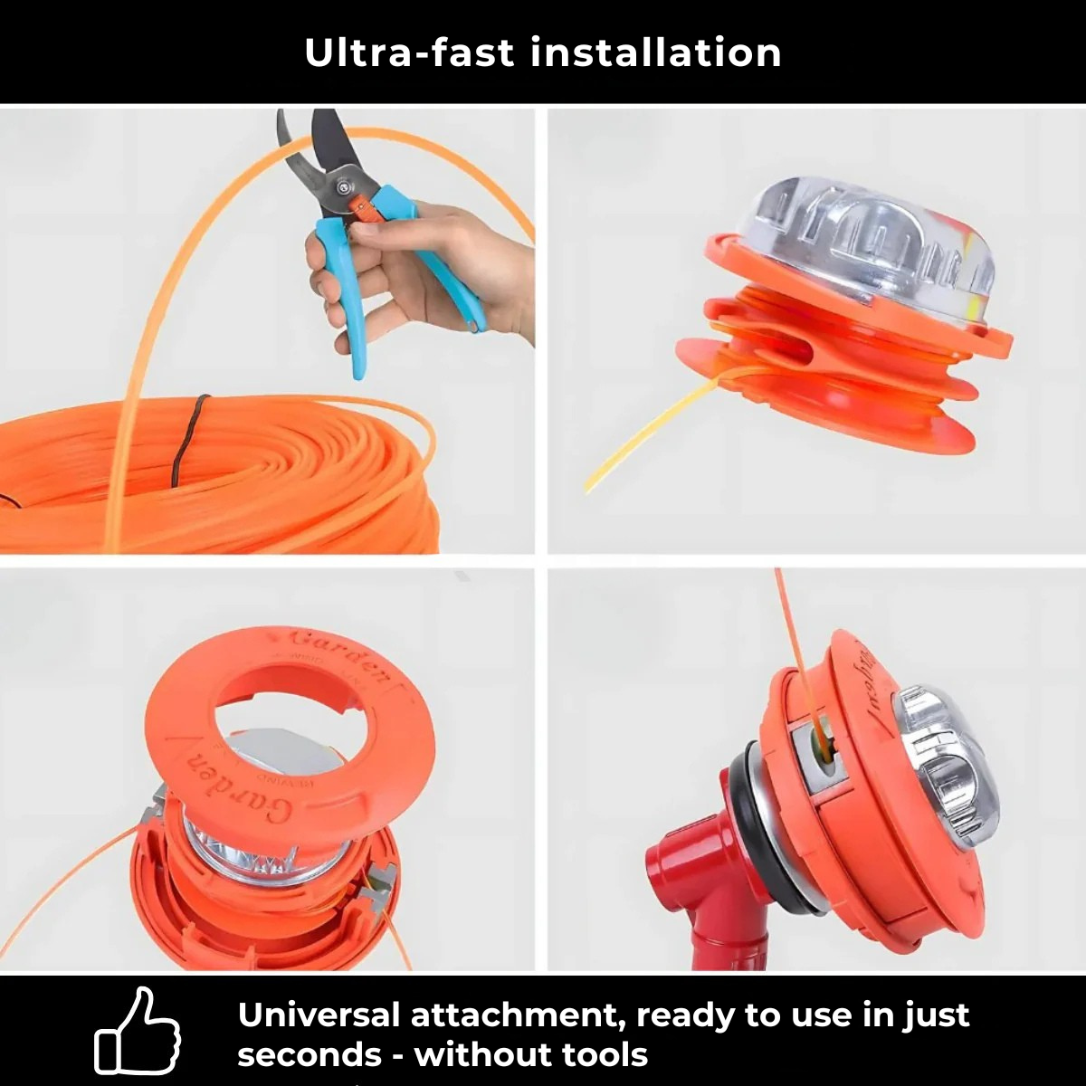 Gardaly - Ultra-Durable Universal Strimmer Head – Slash.Ly™