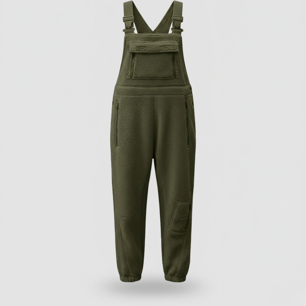 Gardaly Thermal Fleece Overalls with Zip Pockets