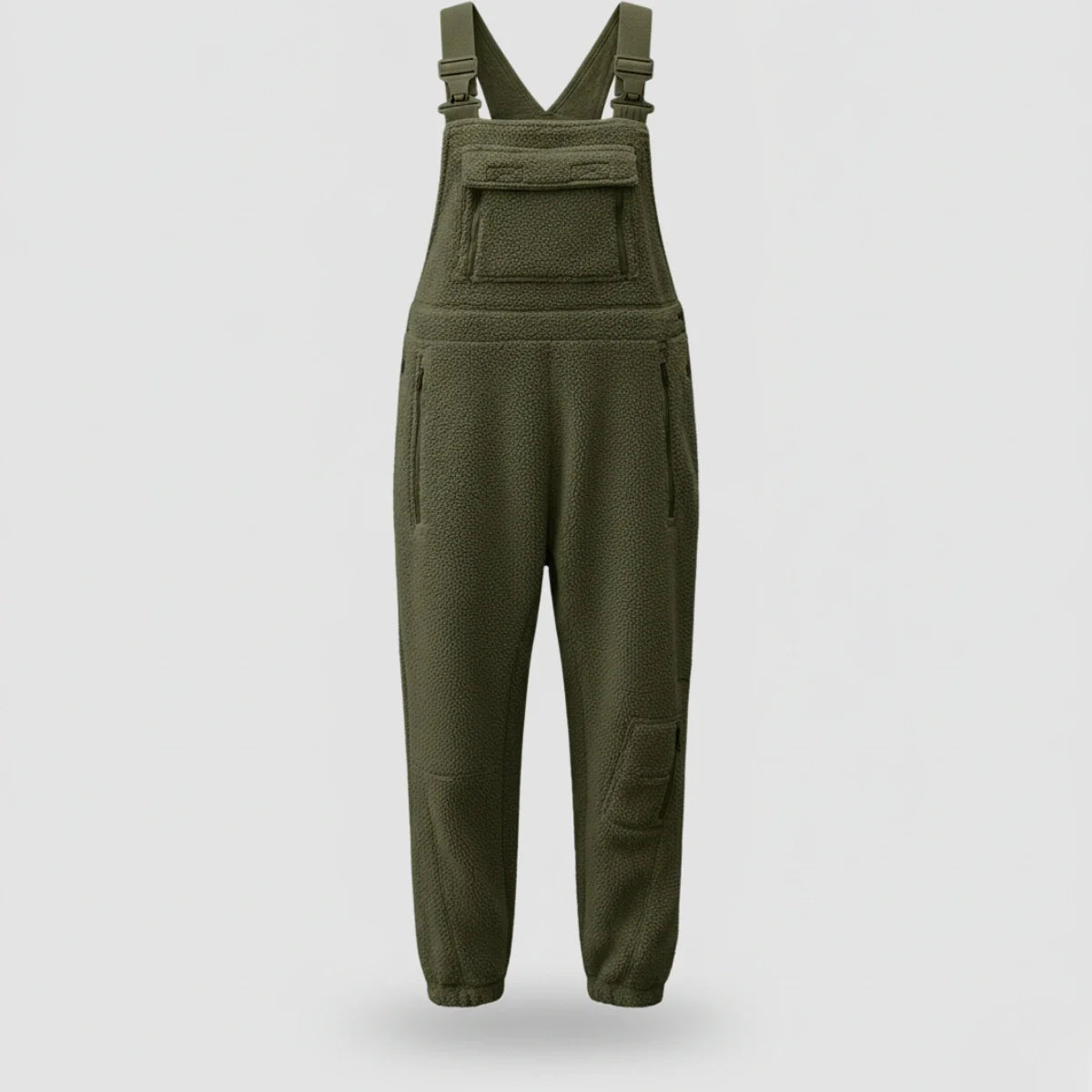 Gardaly Thermal Fleece Overalls with Zip Pockets