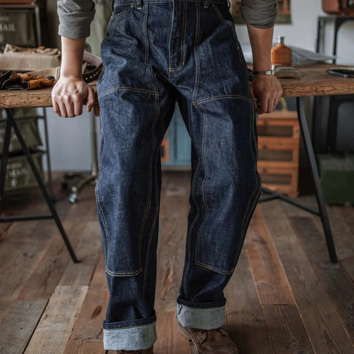 Selvedge Carpenter Jeans – Heavyweight Japanese Denim, Built for Work and Wear