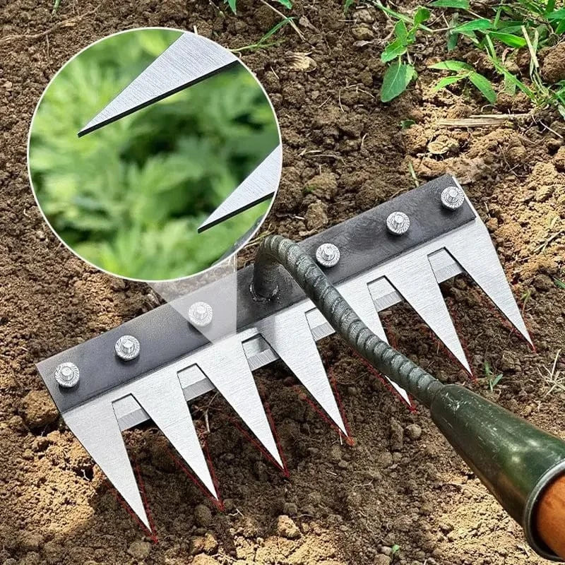 Gardaly – Reinforced Gardening Rake with Carbon Steel Teeth - IronClaw™