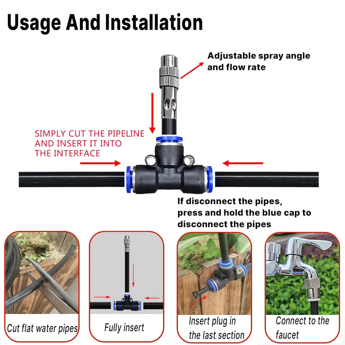 Gardaly - High-Pressure Garden Misting System - MistFlow™