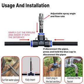 Gardaly - High-Pressure Garden Misting System - MistFlow™