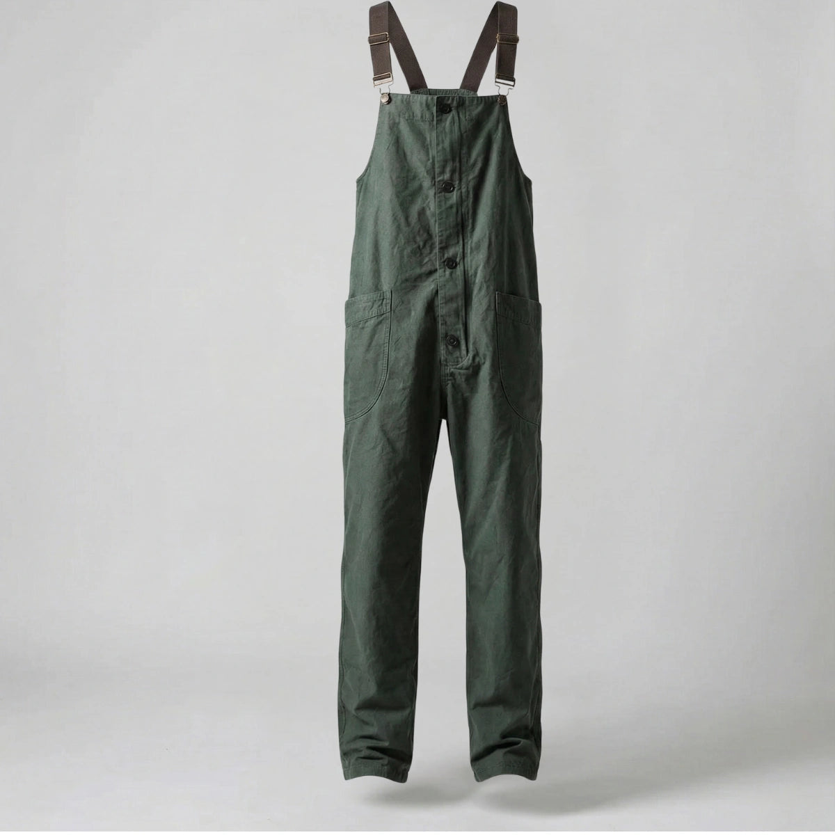 Gardaly Round-Pocket Lightweight Canvas Overalls