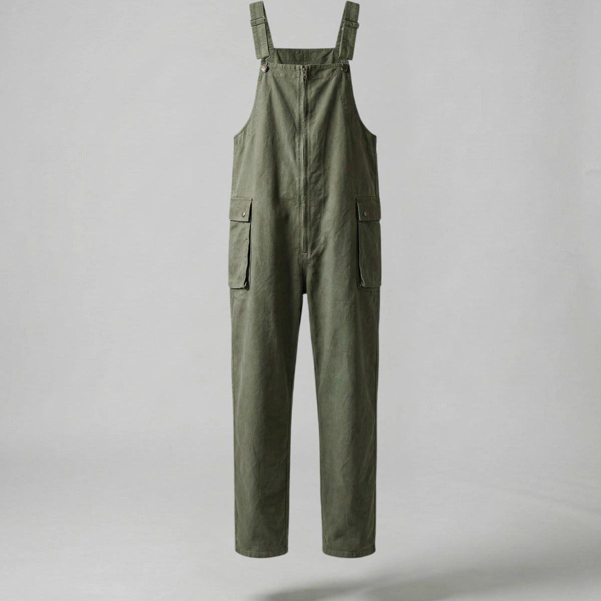 Gardaly Winston Zip-Front Overalls