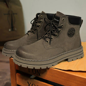 Unisex Heritage “Martin” Work Boots – Suede Leather, Grip Sole &amp; All-Day Comfort