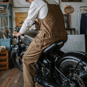 Gardaly Winston Zip-Front Overalls