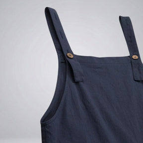 Gardaly Button-Front Casual Overalls Jumpsuit