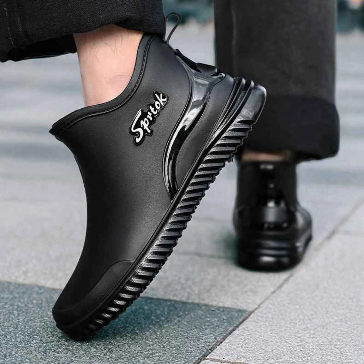 Gardaly | Men’s Ankle Wellington™ Boots – One-Piece Waterproof Build with Non-Slip Grip