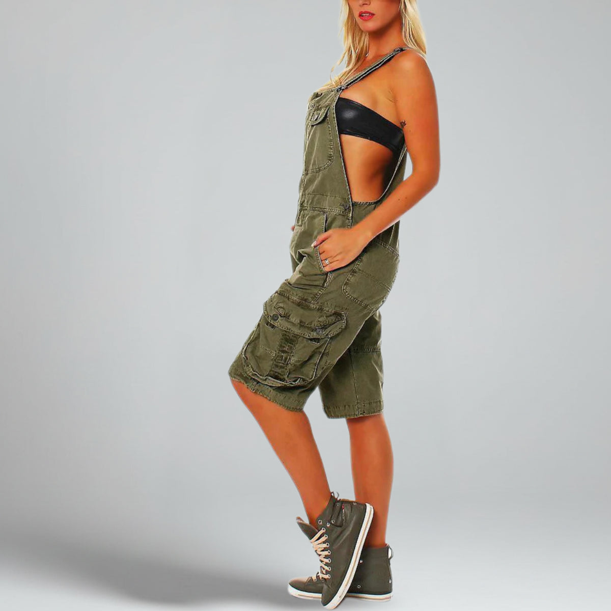 Gardaly Cargo Overall Shorts