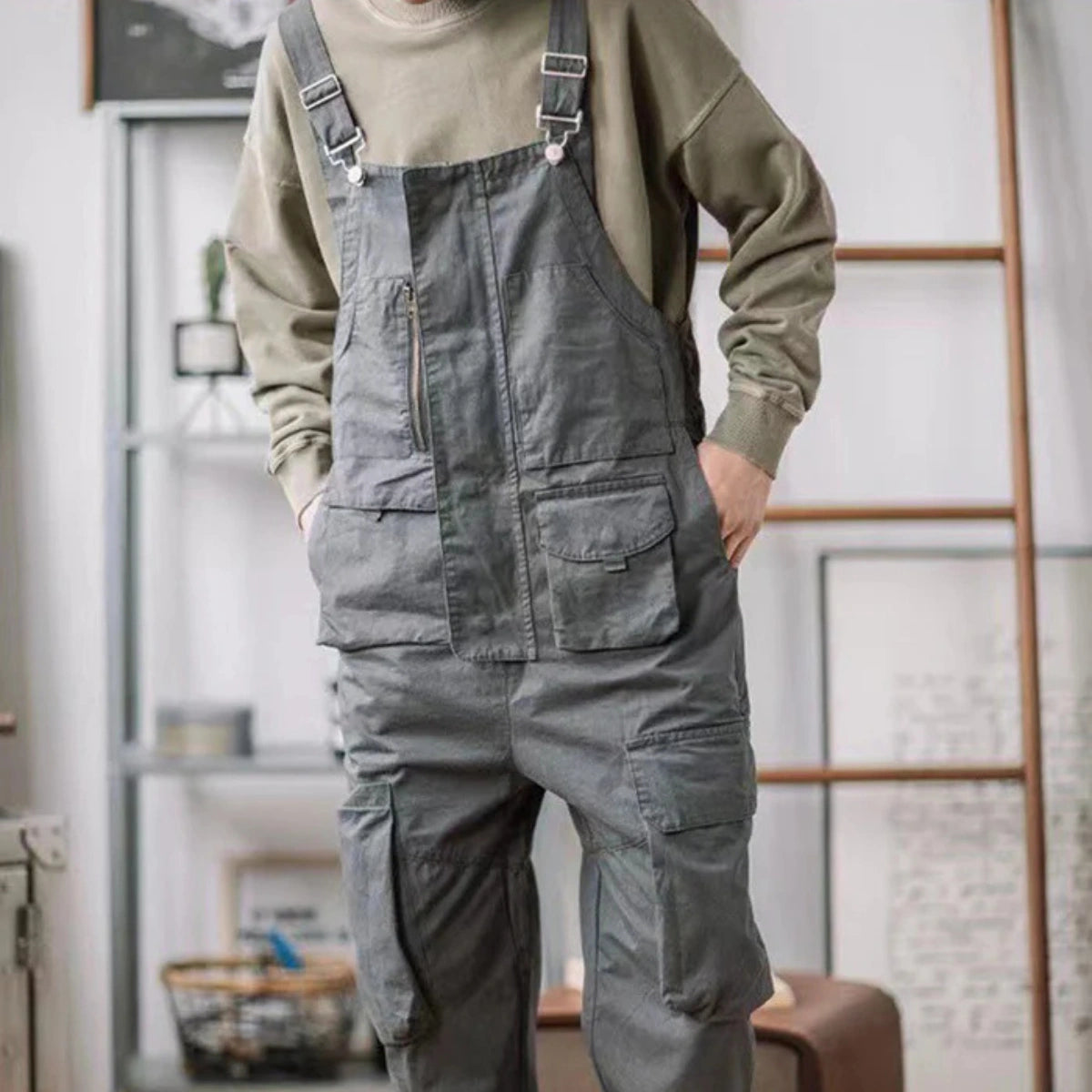 Gardaly Easy-Drape Overalls