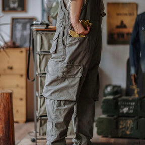 Gardaly Easy-Drape Canvas Overalls