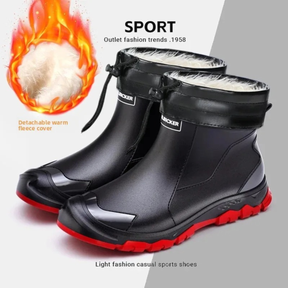 Unisex Short Wellington Rain Boots – Extra-Wide Size Range, Reinforced Build &amp; Non-Slip Grip