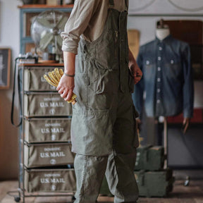 Gardaly Easy-Drape Canvas Overalls