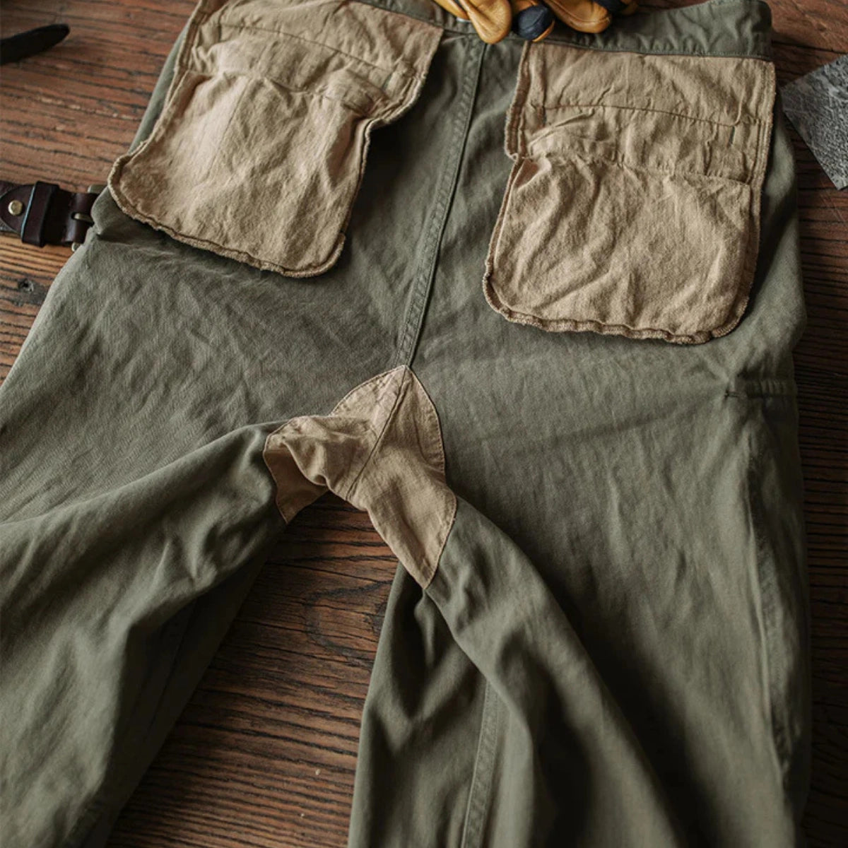 M-47 Herringbone Field Trousers – French Army-Inspired Reproduction, Linen-Lined