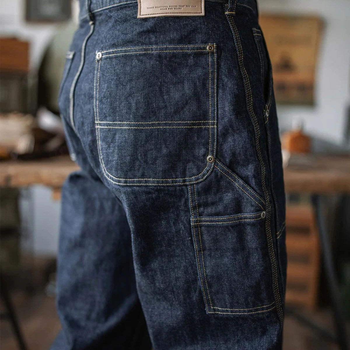 Selvedge Carpenter Jeans – Heavyweight Japanese Denim, Built for Work and Wear