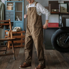 Gardaly Winston Zip-Front Overalls