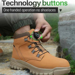 Gardaly | Men’s TorqueLock™ Waterproof Safety Boots – Steel Toe, Kevlar Midsole & Quick-Adjust Dial