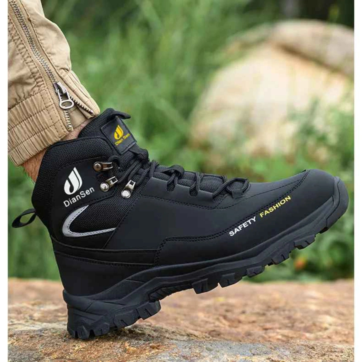 Gardaly | Men’s ForgeGuard™ Steel-Toe Work Trainers – Waterproof, Puncture-Resistant & Built for Site Days