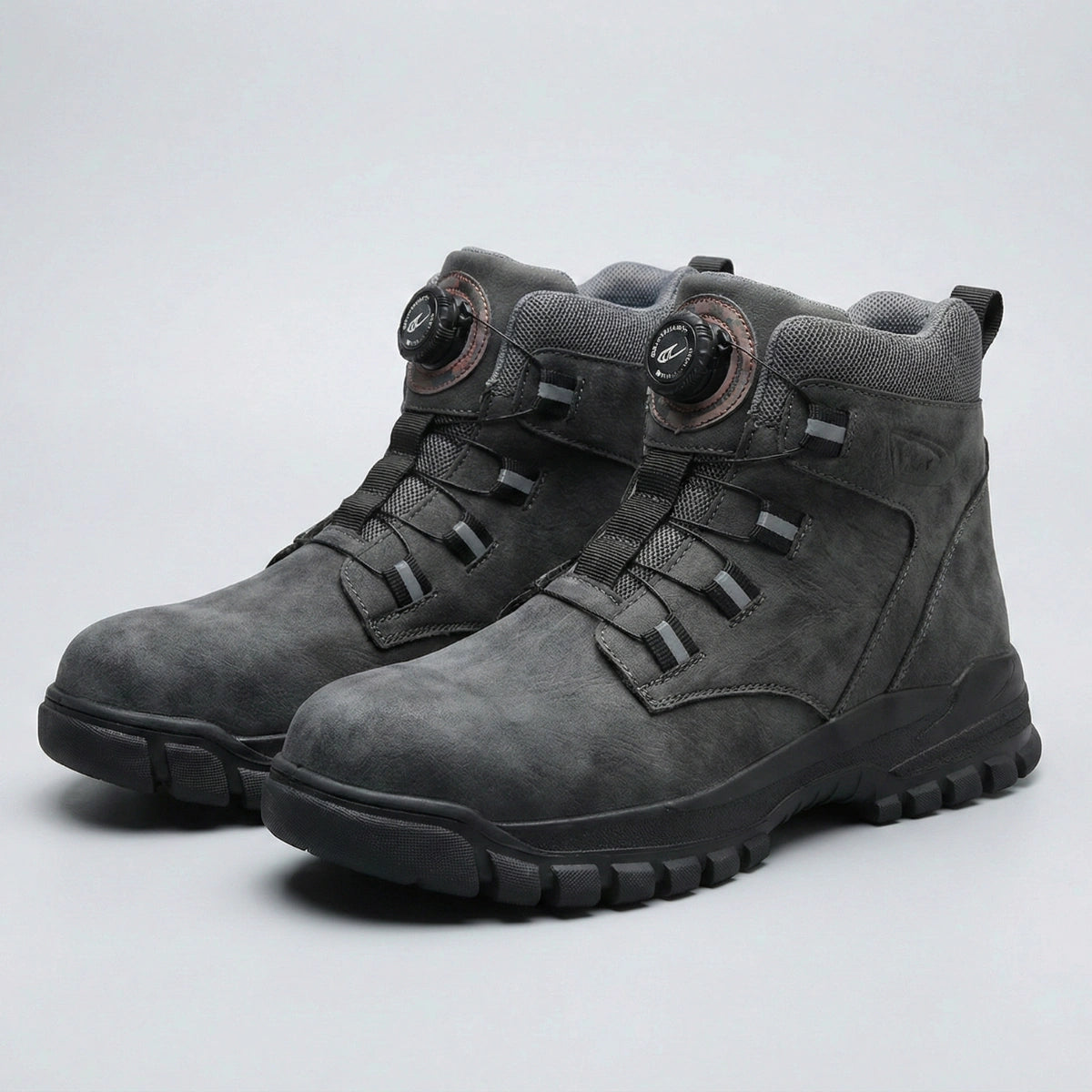 Gardaly | Men’s TorqueLock™ Waterproof Safety Boots – Steel Toe, Kevlar Midsole & Quick-Adjust Dial