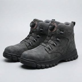 Gardaly | Men’s TorqueLock™ Waterproof Safety Boots – Steel Toe, Kevlar Midsole & Quick-Adjust Dial