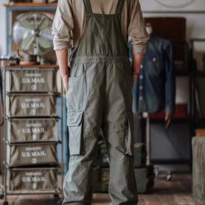 Gardaly Easy-Drape Canvas Overalls