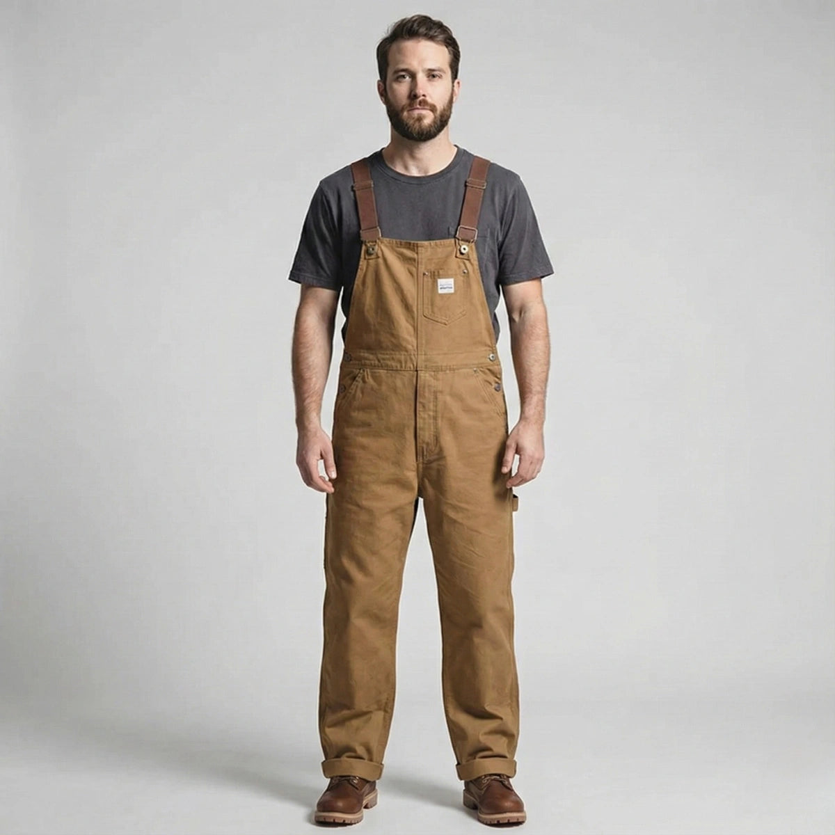 Gardaly Heath Duck Canvas Overalls
