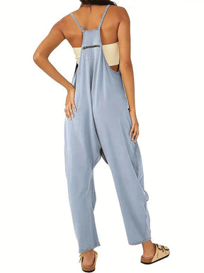 Gardaly Oversized Patch-Pocket Jumpsuit