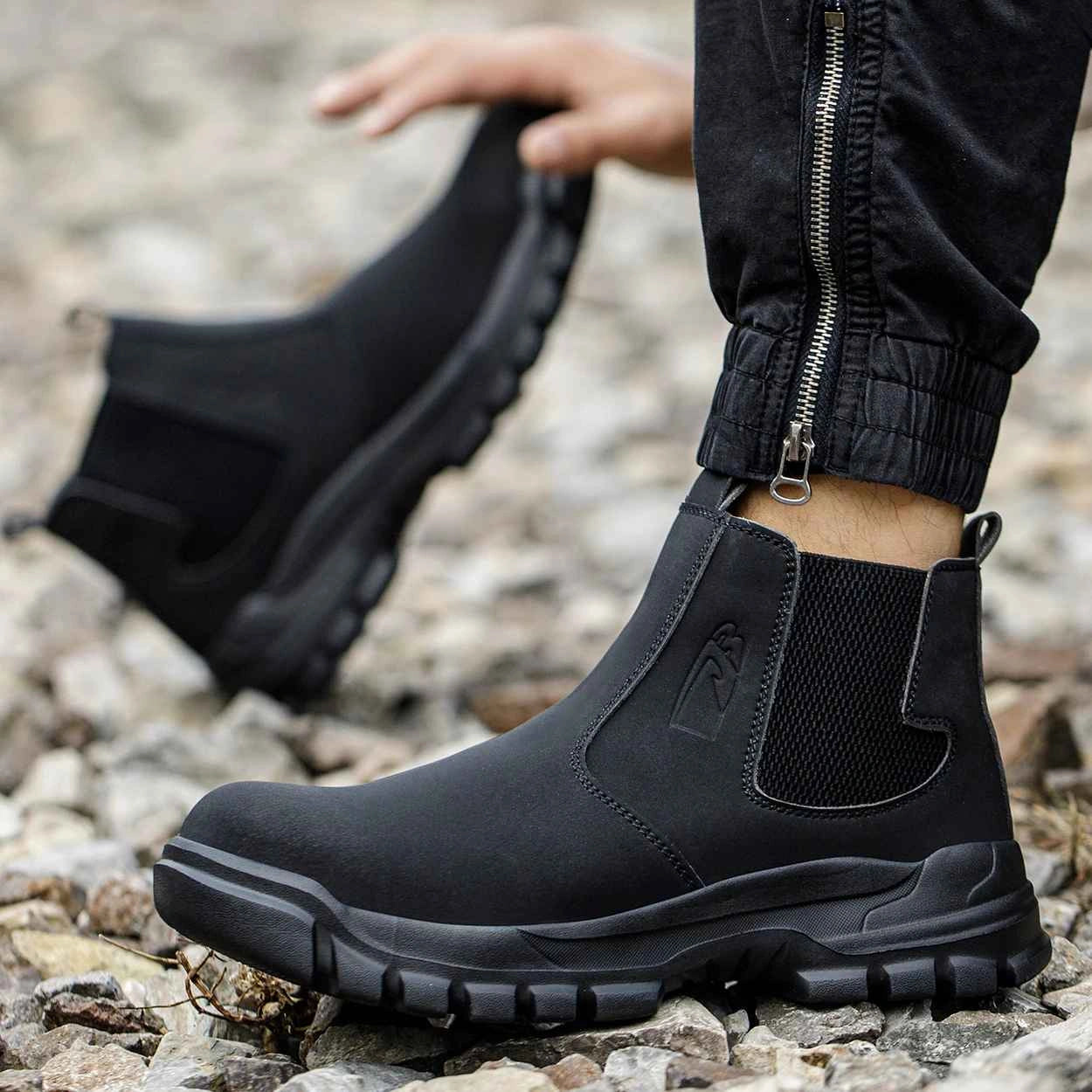 Gardaly | Men’s WeldSafe™ Steel-Toe Work Trainers – Waterproof, Puncture-Resistant & Spark-Resistant