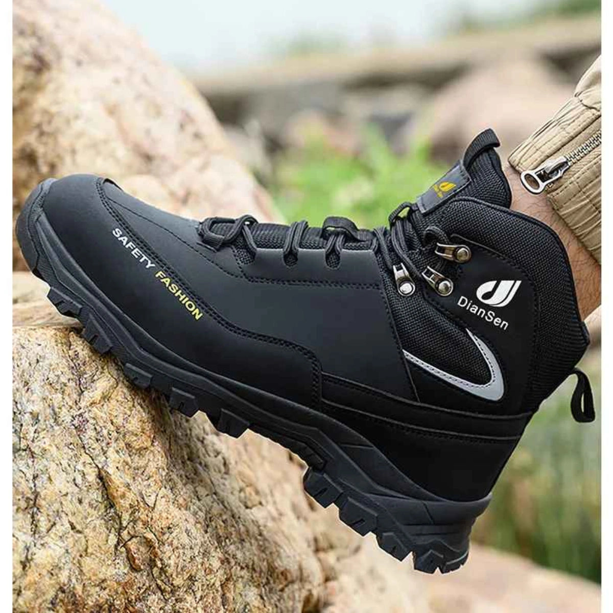 Gardaly | Men’s ForgeGuard™ Steel-Toe Work Trainers – Waterproof, Puncture-Resistant & Built for Site Days