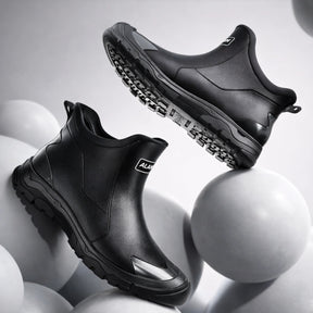 Unisex Short Wellington Rain Boots – Extra-Wide Size Range, Reinforced Build &amp; Non-Slip Grip