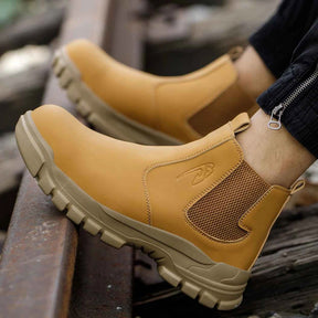 Gardaly | Men’s WeldSafe™ Steel-Toe Work Trainers – Waterproof, Puncture-Resistant & Spark-Resistant