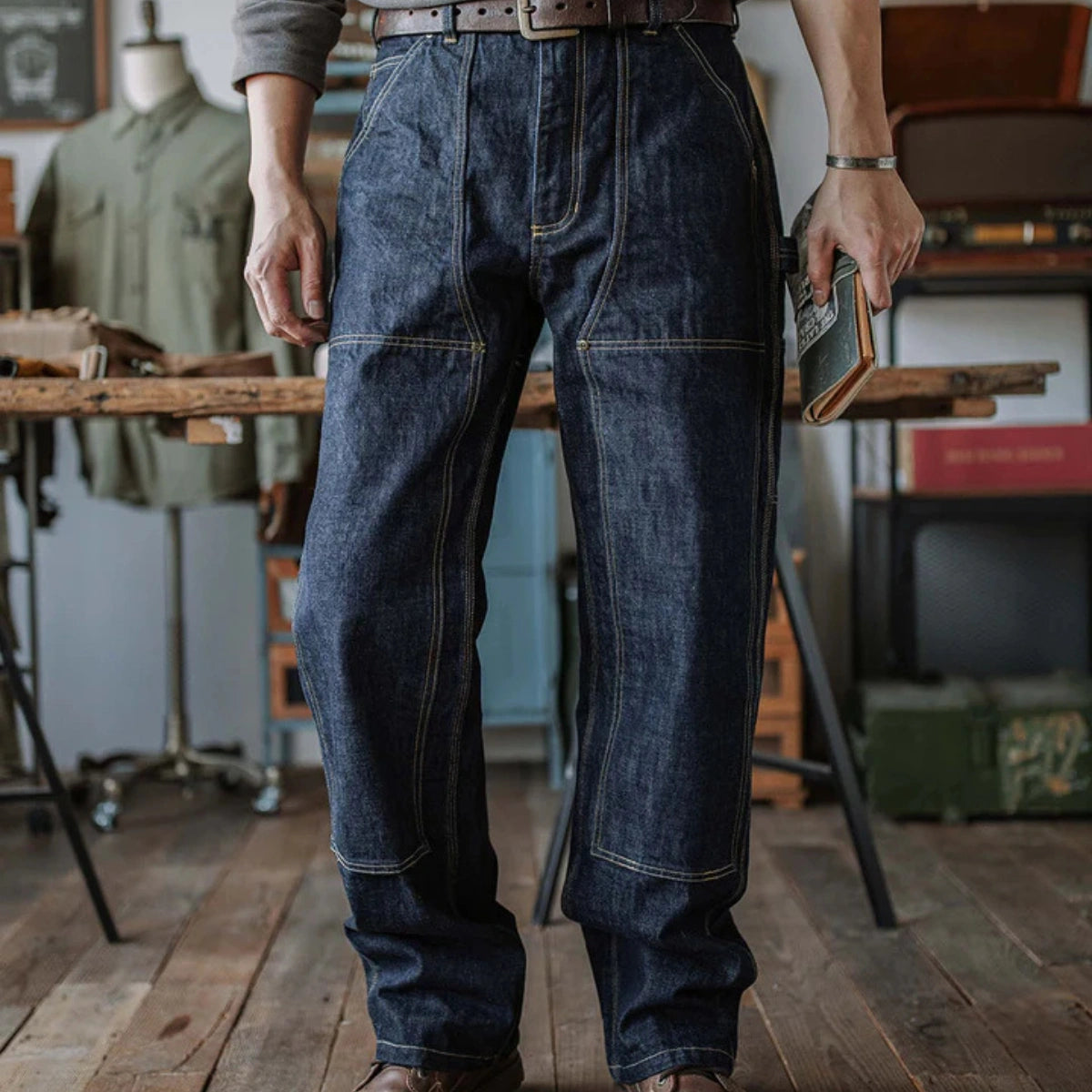 Selvedge Carpenter Jeans – Heavyweight Japanese Denim, Built for Work and Wear