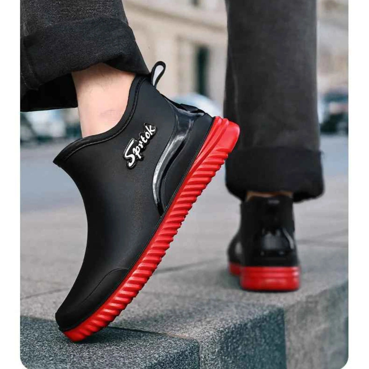 Gardaly | Men’s Ankle Wellington™ Boots – One-Piece Waterproof Build with Non-Slip Grip