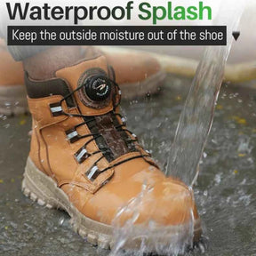 Gardaly | Men’s TorqueLock™ Waterproof Safety Boots – Steel Toe, Kevlar Midsole & Quick-Adjust Dial