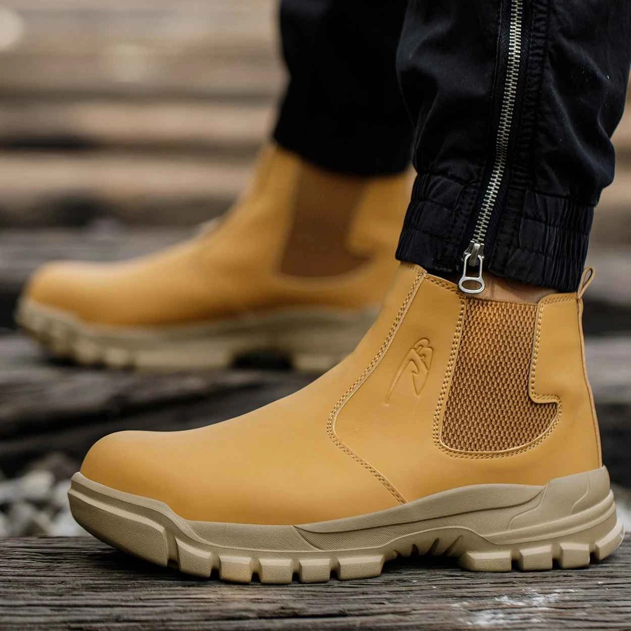 Gardaly | Men’s WeldSafe™ Steel-Toe Work Trainers – Waterproof, Puncture-Resistant & Spark-Resistant