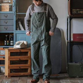 Gardaly Round-Pocket Lightweight Canvas Overalls