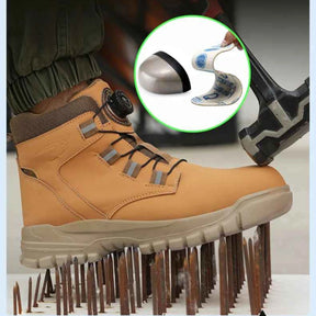 Gardaly | Men’s TorqueLock™ Waterproof Safety Boots – Steel Toe, Kevlar Midsole & Quick-Adjust Dial