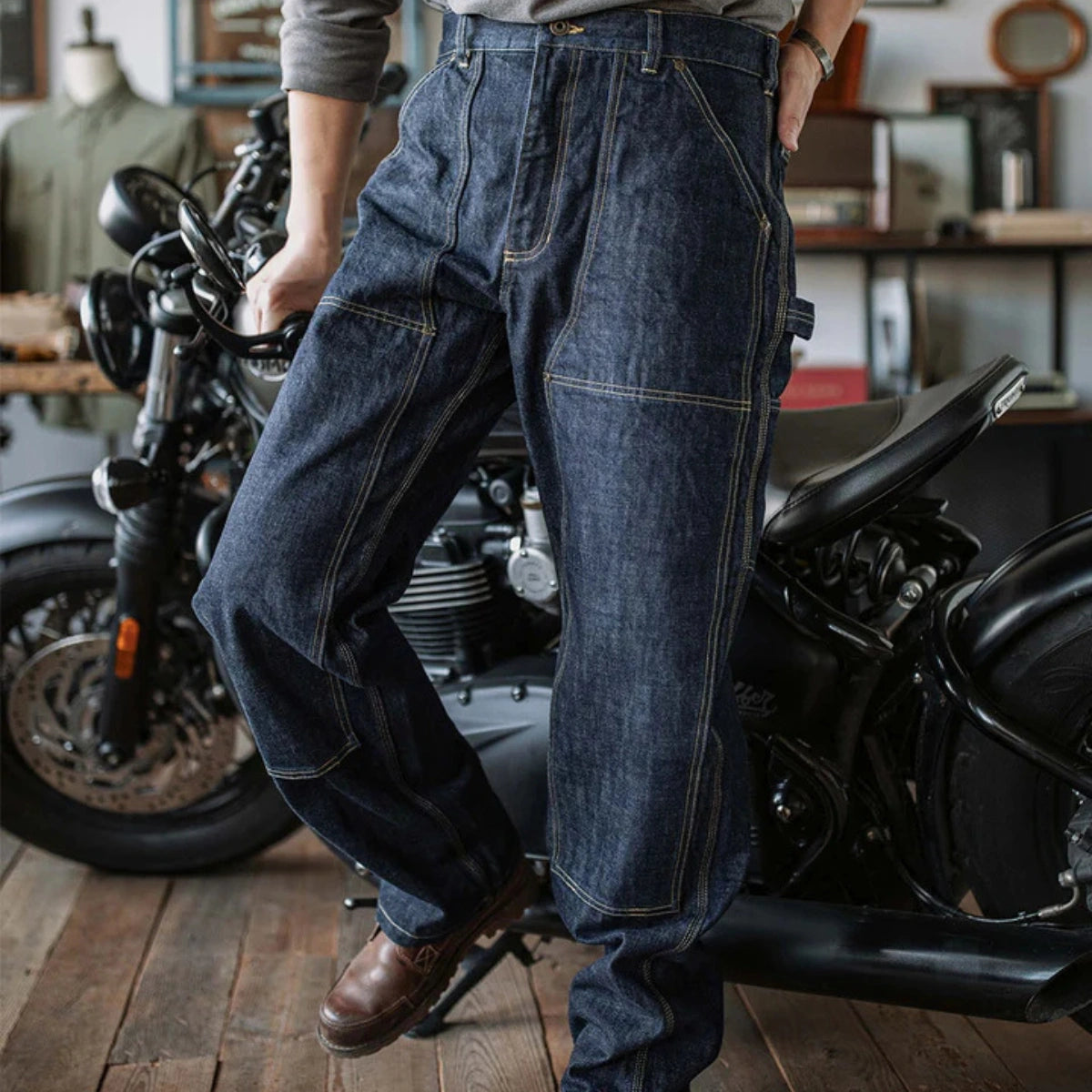 Selvedge Carpenter Jeans – Heavyweight Japanese Denim, Built for Work and Wear