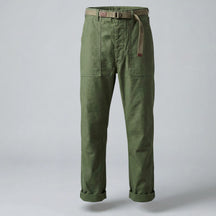 Men’s Straight-Leg Casual Trousers – Fatigue Style