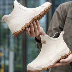 Unisex Short Wellington Rain Boots – Extra-Wide Size Range, Reinforced Build &amp; Non-Slip Grip