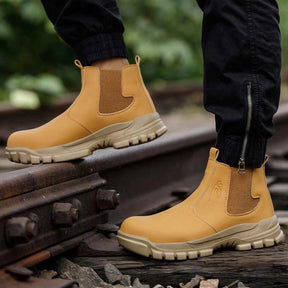 Gardaly | Men’s WeldSafe™ Steel-Toe Work Trainers – Waterproof, Puncture-Resistant & Spark-Resistant