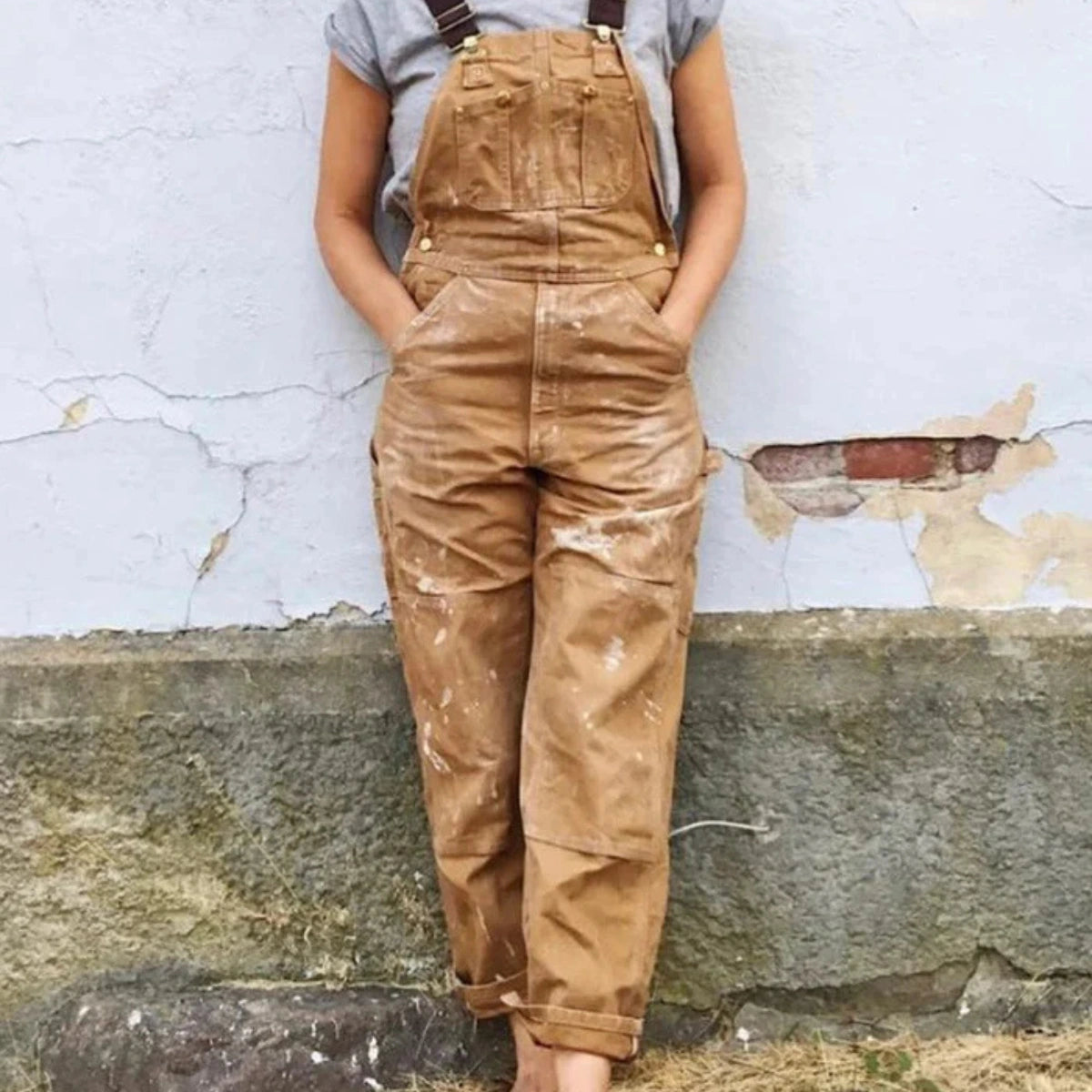 Gardaly Ridge Duck Canvas Bib Dungarees