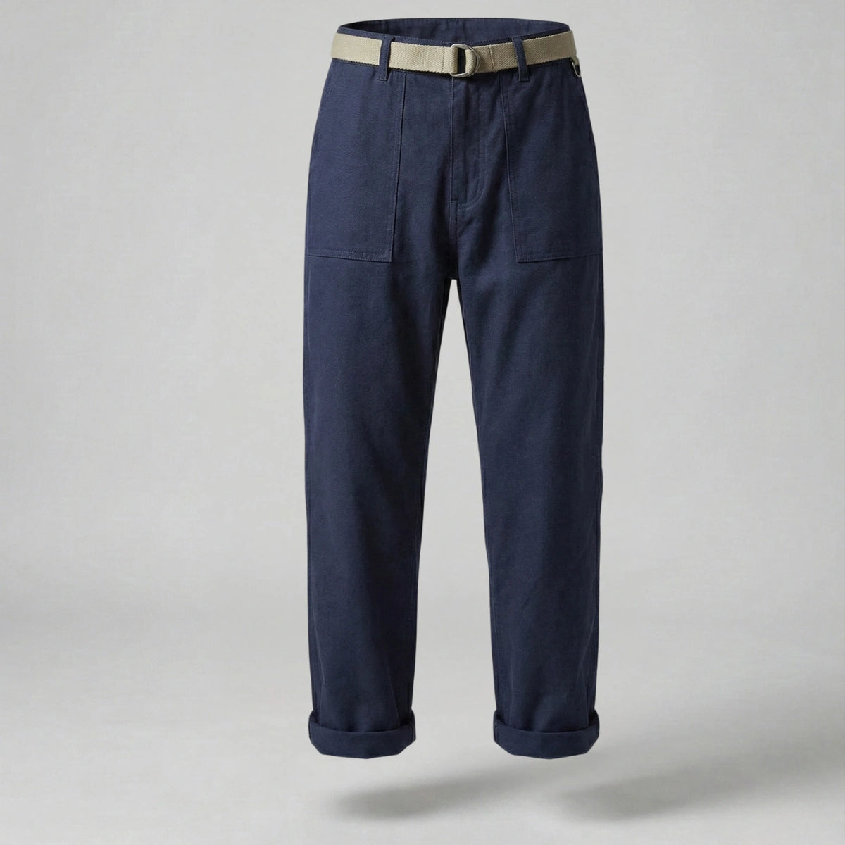 Men’s Straight-Leg Casual Trousers – Fatigue Style