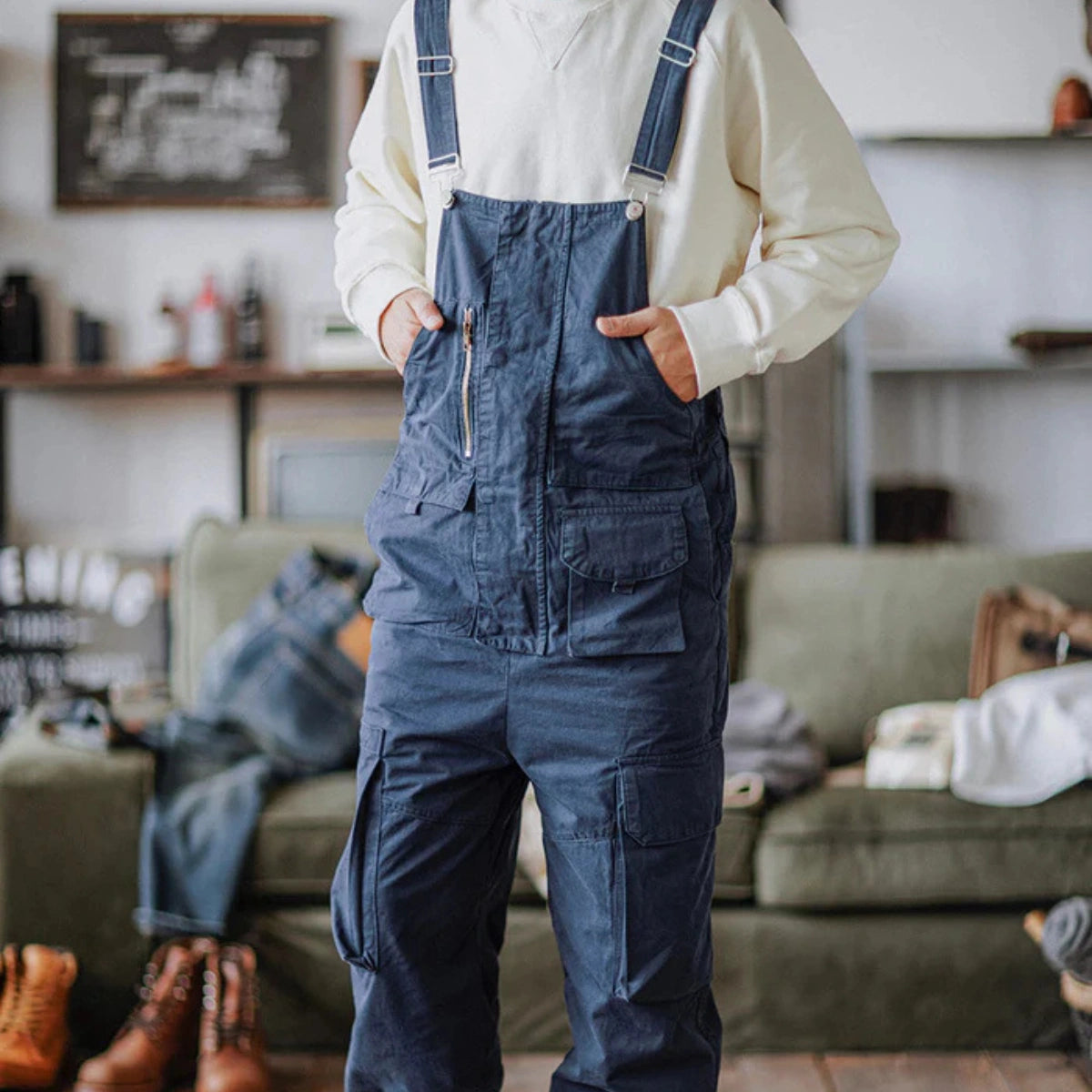 Gardaly Easy-Drape Overalls