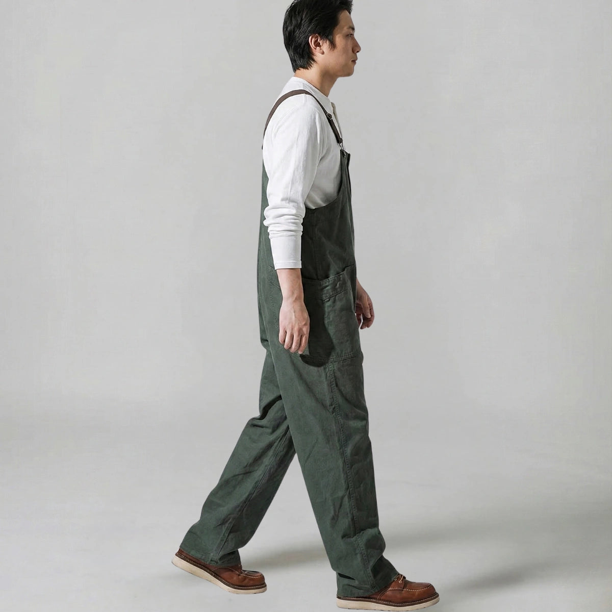 Gardaly Round-Pocket Lightweight Canvas Overalls